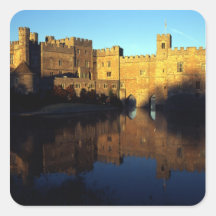 Leeds Castle, 12o C., fortaleza normanda e Adesivo Em Forma Quadrada