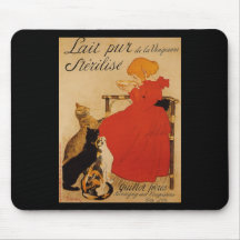Leite puro francês de Vineanne Mouse Pad
