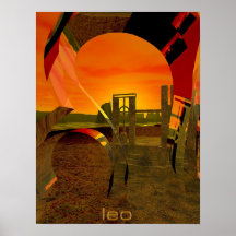 Leo, sinal astrológico posters