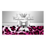 Leopardo do rosa quente de 311 Arcos-licious Modelo Cartões De Visitas