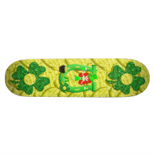 Leprechaun da menina do Redhead do dia da pancadin Skates