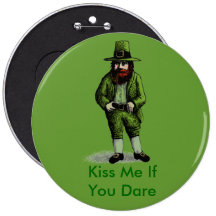 Leprechaun do dia de St Patrick Boton