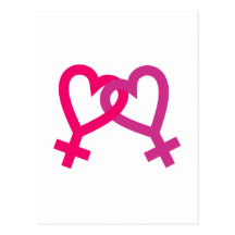 Lésbicas corações lésbicos lesbian hearts cartões postais