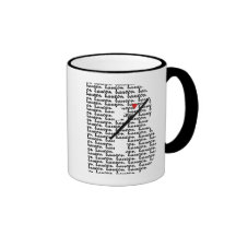 Letra B do fagote Caneca