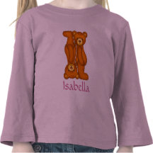 Letra do alfabeto do urso mim Initial~Custom Name~ T-shirts