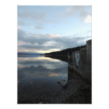 Letras grandes da beira do lago foto arte