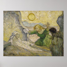 Levantamento de Van Gogh de Lazarus (Rembrandt) Impressão