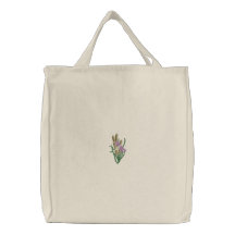 Libélula com o saco bordado planta do cattail bolsas para compras