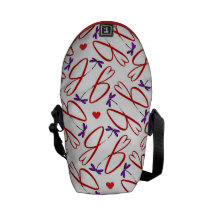 LIBÉLULA E CORAÇÕES BOLSAS MENSAGEIRO