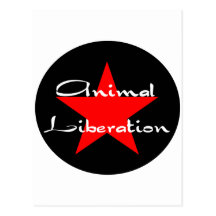 libertação animal cartao postal