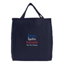 Liberté, Égalité, dor Vin Fromage de Fraternité Bolsas Para Compras