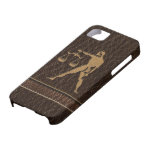 Libra do Couro-Olhar Capas De iPhone 5 Case-Mate