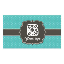 Light blue dotted plantillas de tarjeta de negocio