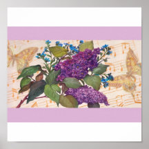 LILAC, COLAGEM DA BORBOLETA IMPRESSÃO