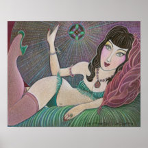 "Lilith impressão da arte no biquini da franja"