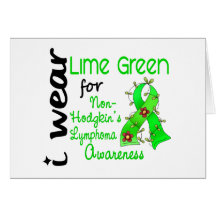 Linfoma eu visto o verde limão para a consciência  cartoes
