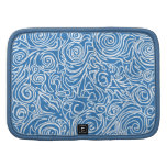 Linhas Curvy planejador in-folio azul Agendas