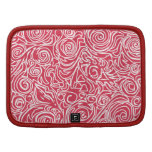 Linhas Curvy planejador in-folio vermelho Organizadores