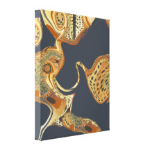 Líquido abstrato moderno da pintura impressão em tela canvas