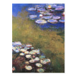 Lírios de água, Claude Monet Cartoes Postais