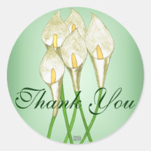 Lírios de Calla (brancos) Adesivos