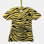 listra amarela e preta da zebra ornamento