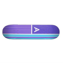 Listras azuis & roxas skate personalizado