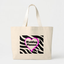 Listras da zebra do planejador do casamento bolsa para compra
