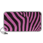 Listras da zebra no rosa sistema de som