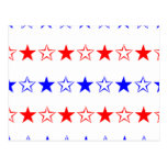 Listras das estrelas cartões postais