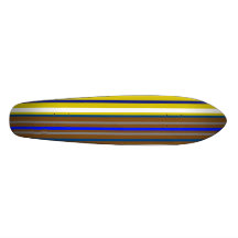 Listras modernas do marrom azul e do branco skateboard