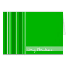 Listras verdes do Feliz Natal Cartao