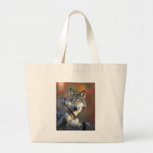 lobo cinzento do timberwolf bolsa