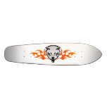 Lobo flamejante skates personalizados