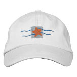 Logotipo da estrela do mar chapéus bordados