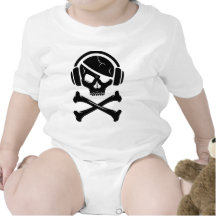 Logotipo da pirataria anti-RIAA do pirata da músic T-shirts