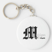 logotipo do mush de michigan chaveiro