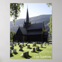 Lom Stavkirke Impressão