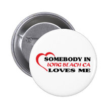 LONG BEACH CAaSomebody em Long Beach ama-me t sh Pins