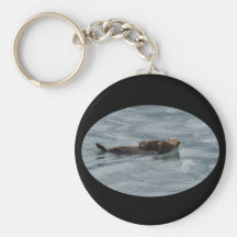 lontra de mar chaveiros