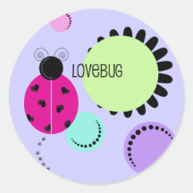LOVEBUG ADESIVOS EM FORMATO REDONDOS