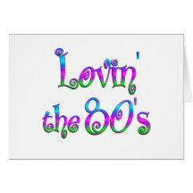 Lovin o anos 80 cartao