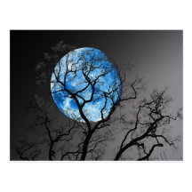 LUA AZUL CARTAO POSTAL