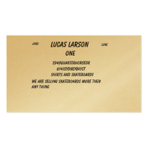 Lucas Larson, 3949quarterhorseDr, 6141sydneybay… Cartoes De Visita