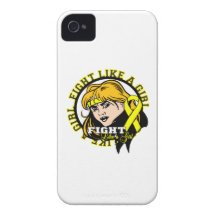 Luta Bifida de Spina como uma atitude da menina Capas De iPhone 4 Case-Mate
