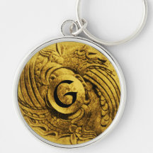 LUTA DO MONOGRAMA DE GRYPHONS CHAVEIROS