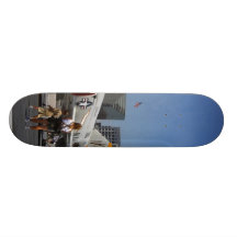Lutadores na plataforma dos aviões intermediários  skate