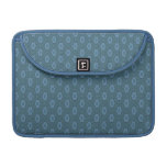 Luva azul da aleta do rickshaw do teste padrão bolsas MacBook pro