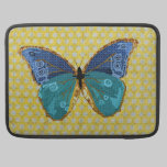 Luva azul de Mac Book da borboleta de Boho capas para macbook da rickshaw