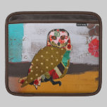 Luva cor-de-rosa do iPad do vintage da coruja capas para ipad da rickshaw